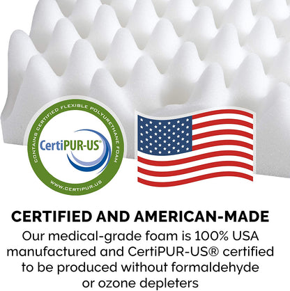 Orthopedic Dog Bed for Medium and Small Breeds with Removable, Washable Cover - Suitable for Dogs up to 35 lbs - Berber and Suede Top Mattress - Gray, Medium Size