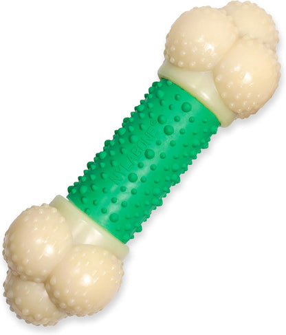 Double Action Bacon Flavor Bone Chew Toy for Aggressive Chewers, X-Large (50+ lbs)