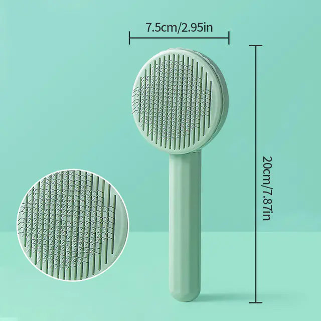 Modern Self-Cleaning Slicker Brush for Cats & Dogs