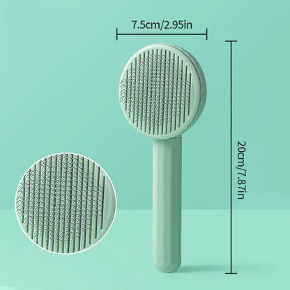 Modern Self-Cleaning Slicker Brush for Cats & Dogs