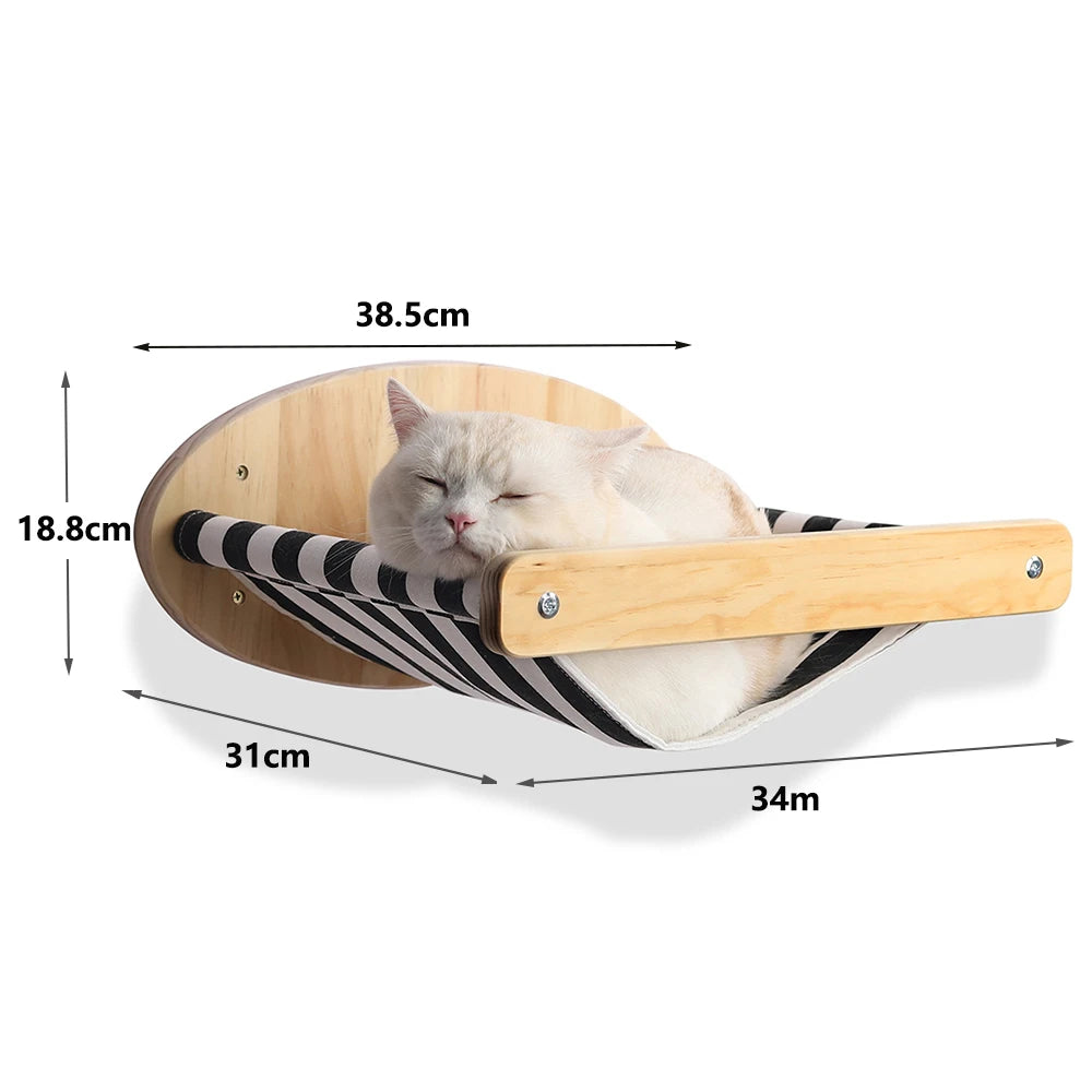Cat Wall Climbing Shelf Steps Ladder Scratching Post Scratcher Bed Hiding House for Cats Tree Tower Pet Furniture Accessories