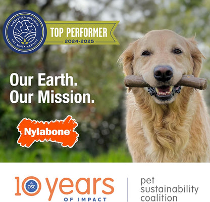 Double Action Bacon Flavor Bone Chew Toy for Aggressive Chewers, X-Large (50+ lbs)